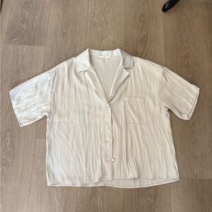Z Supply Light Gray Short Sleeve Shirt